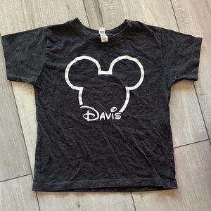 Kids Dark gray t shirt. “Davis” Mickey Mouse; Disney